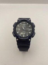 Casio 5208 AQ-S810W Mens Watch 46mm Gray Dial Blue Tough Solar Ana-Digi Resin