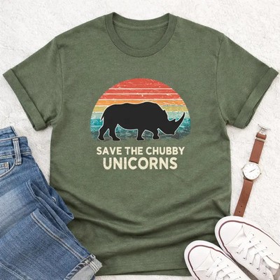 Save The Chubby Unicorns Comfort Tee Funny Unicorn Lover Gift