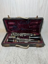 Antique The Pedler Co Elkhart Ind Clarinet w/Case As Found