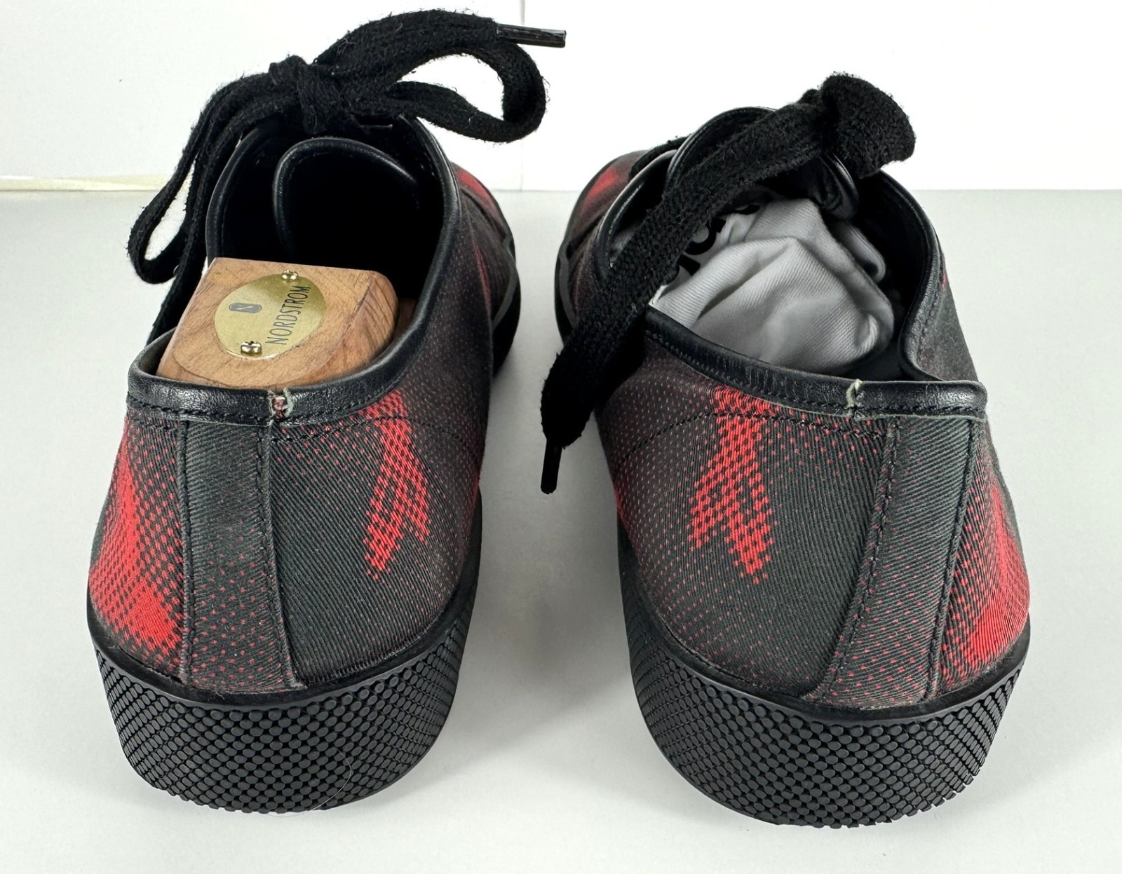 Prada Black and Red Bunny Canvas Sneakers Trainers size uk 8.5 US 9.5 Rare thumbnail 6