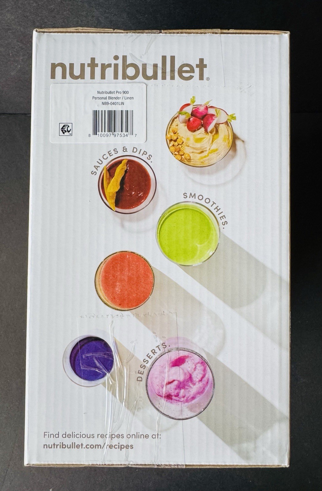 Nutribullet Pro 900-Watt, 32oz. Personal Blender, Linen- BRAND NEW SEALED