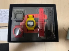 G SHOCK DWE5600R 9JR Yellow Red Black Color Revival Watch Vintage Icon
