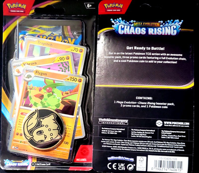 Pokémon Flygon  Pokemon Mega Evolution Chaos Rising One Booster Blister Pack