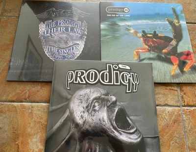 The Prodigy 3 x Vinyl LP Bundle Music Jilted Fat Of The Land & Their Law Sealed