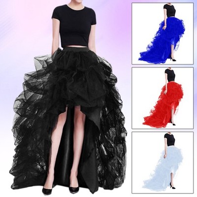 Tüllrock-Kleid für Damen, hohe, niedrige Tutu-Röcke für formelle