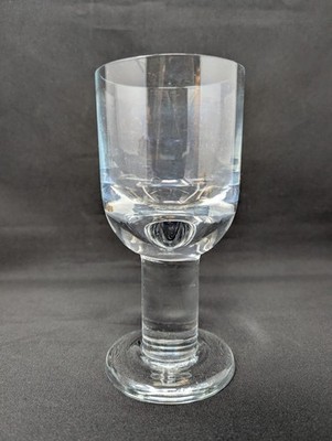 NEAR MINT! 7.25'' Thor by Krosno Wine or Water Goblet CLEAR GLASS Vintage