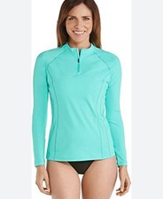 Coolibar Freestyle Rash Guard Swim Shirt Sz M...