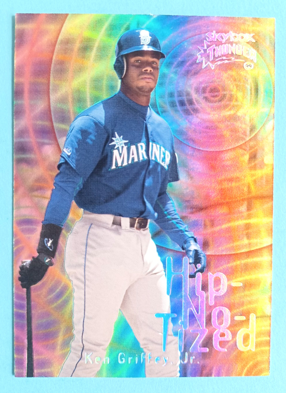 1999 SKYBOX THUNDER KEN GRIFFEY JR #4 HIP-NO-TIZED INSERT SEATTLE MARINERS CLEAN