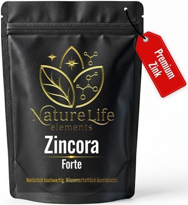 Zincora Forte Zinktabletten Zinc Citrat 15mg vegan ohne Zusätze hochdosiert 100%