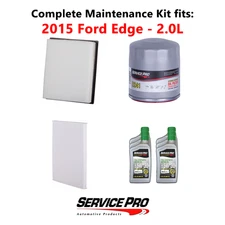2015 Ford Edge 2.0L Complete Oil, Air & Cabin Filter Kit (5W-30)