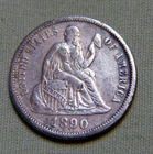 1890 Seated Liberty Silver Dime - Full Liberty - Extremely Fine - #902