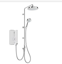 Mira sport Max Dual With Air Boost White / Chrome 10.8KW Electric Shower