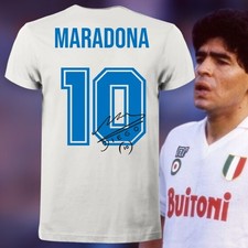 T-SHIRT NAPOLI FANS MARADONA 10 BUITONI SCUDETTO CASUAL RETRÒ ULTRAS STYLE