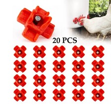 20Pcs Poultry Water Nipples Drinker Chicken Hen Quail Automatic Drinking Device