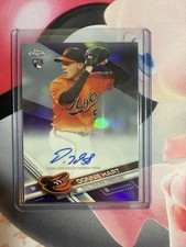 2017 Topps Chrome - Rookie Autographs Donnie Hart #RA-DH Purple Refractor /250