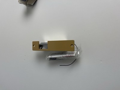 Brand New Trine 001-8-16VAC/4-6VDC Brass Finish Fail Secure Electric Strike