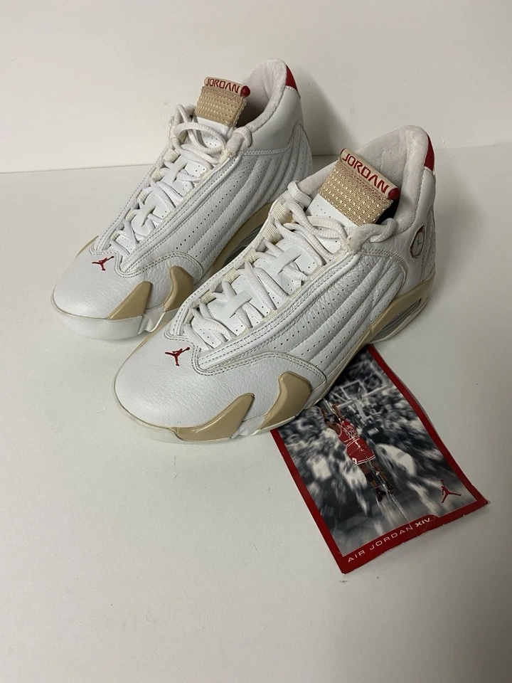 Zapatillas Mujer Air Jordan Retro 14 XIV Lino 312274-161 13W 8.5M Raras Usadas Una Vez Foto 2 de 4