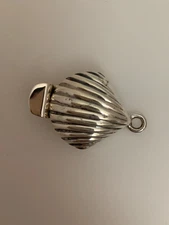 Sterling Silver One Pc. Clasp Beautiful Designer Clasp Size: 24mmX15mm