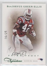 2011 Panini Prime Signatures Proof Green 16/25 BenJarvus Green-Ellis #15 0o0