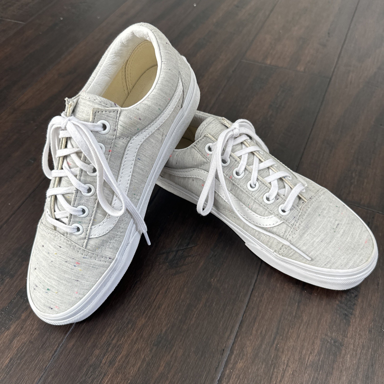 Vans Old Skool Jersey Grey & Speckled Skate Shoes Unisex Mens 6/Womens 7.5