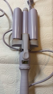 Lilac PRO Hair Waver 0.9'' - Ceramic 3 Barrel Hair Waver Curling Iron 0.9 Inch