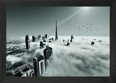Up up and Above Gerahmtes Wandbild Poster Leinwanddruck Bild