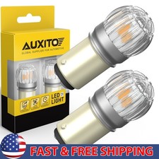 1157 Amber Yellow LED Turn Signal Indicator Parking Light Bulb CANBUS 2/10x