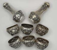 Gorham argento sterling Fleury sale cantine pepe shaker lotto 191 grammi