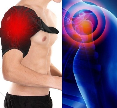 Heated Shoulder Wrap Pad Electric Brace Support Hot Therapy  Belt Pad...     283
