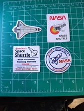 4 NASA Mission Stickers Decals Curiosity Mars Shuttle Fun Space