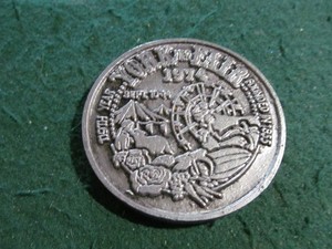 VINTAGE 1974 York PA Oversized Coin Inter State 119th Fair Metal Token Sep 10-14