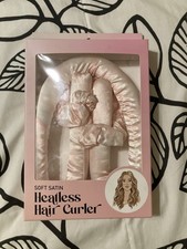 Pink Satin Heatless Hair Curler - Soft Roller And Scrunchies