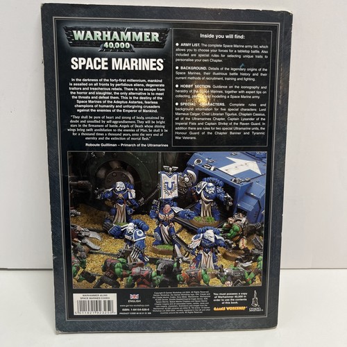 Space Marines Codex 2004 Warhammer 40k Softcover Games Workshop Book - Picture 5 of 8