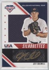 2020 USA Baseball Stars & Stripes Black Gold 22/89 Jeff Criswell Auto 0tw4