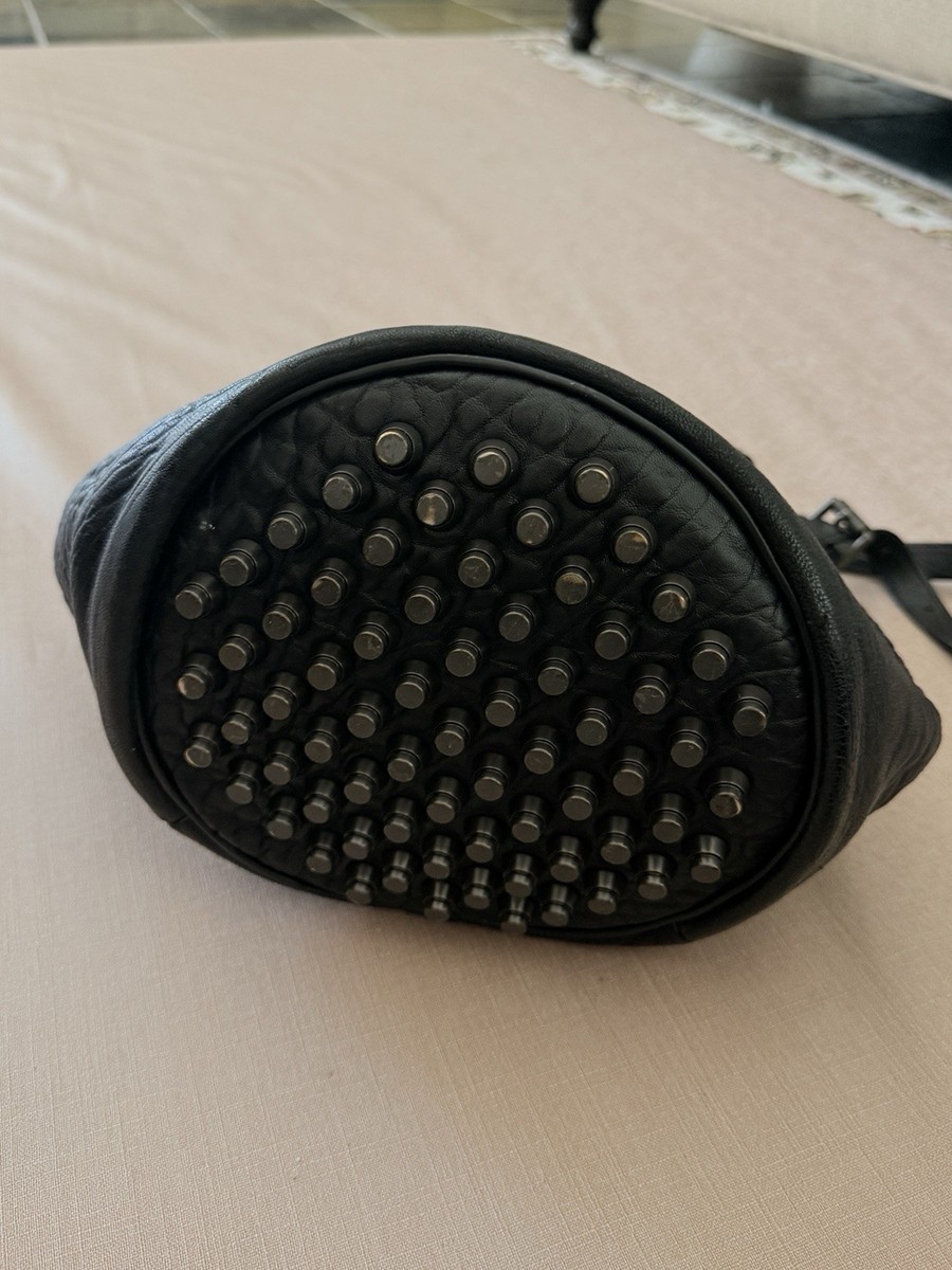 Alexander Wang DIEGO, Black Leather Bucket Bag View 3