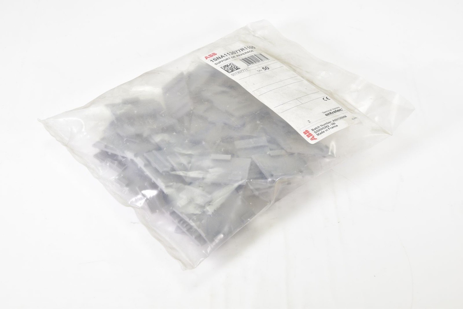 ABB 1SNA113077R1100, PEB Terminal Block Marker Holder, (1PU=50Pcs.)