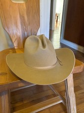 Vintage Stetson 3x Beaver Cowboy Hat Silver Belly Size 7 1/8