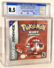 Pokemon Ruby CGC Graded 8.5 CIB Nintendo Game Boy Advance GBA Not WATA PSA