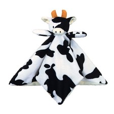 Baby Cow Soft Stuffed Animal Security Blanket, Plush Cow Character Lovey Blan...