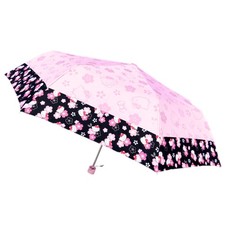 Hello Kitty Folding Umbrella 37" Diameter Sanrio Haro Saisai Kyoto Limited