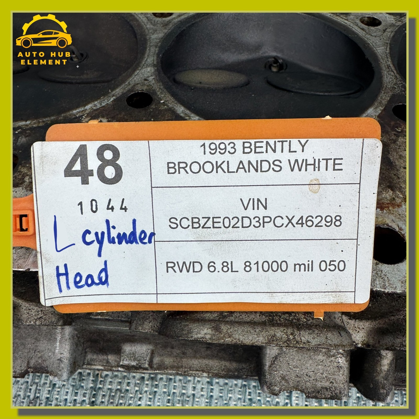 Bentley Brooklands 1992-1998 Left Cylinder head