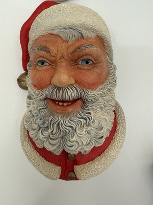 Vintage ''Father Cristmas'' Wandkopf Legend Products Made England Bossons Stil 