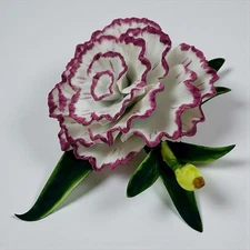 Lenox Fine Porcelain Carnation Flower Sculpture w/ Box 5.5” The Lenox Garden NIB