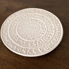 Vintage White Frankoma Pottery Sequoyah's Cherokee Alphabet Trivet  1828