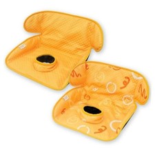 Piddle Pad 2-Pack, Potty Training Car Seat Protector, Toddler Car Seat Orange