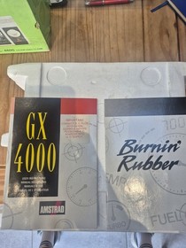 Amstrad GX 4000 Games Console With Controllers And Burnin Rubber Game