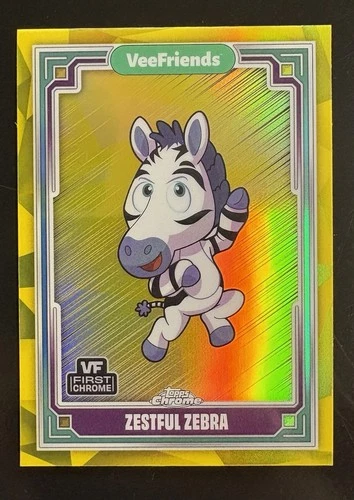 2025 Topps Chrome Vee Friends ZESTFUL ZEBRA yellow refractor #95