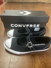 Converse Chuck Taylor All Star Youth Size 2 Black Dainty Mary Janes