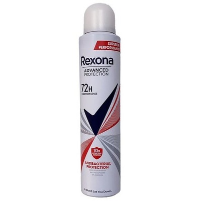 Rexona Antibacterial Protection 200ml 72HRS Deodorant Spray