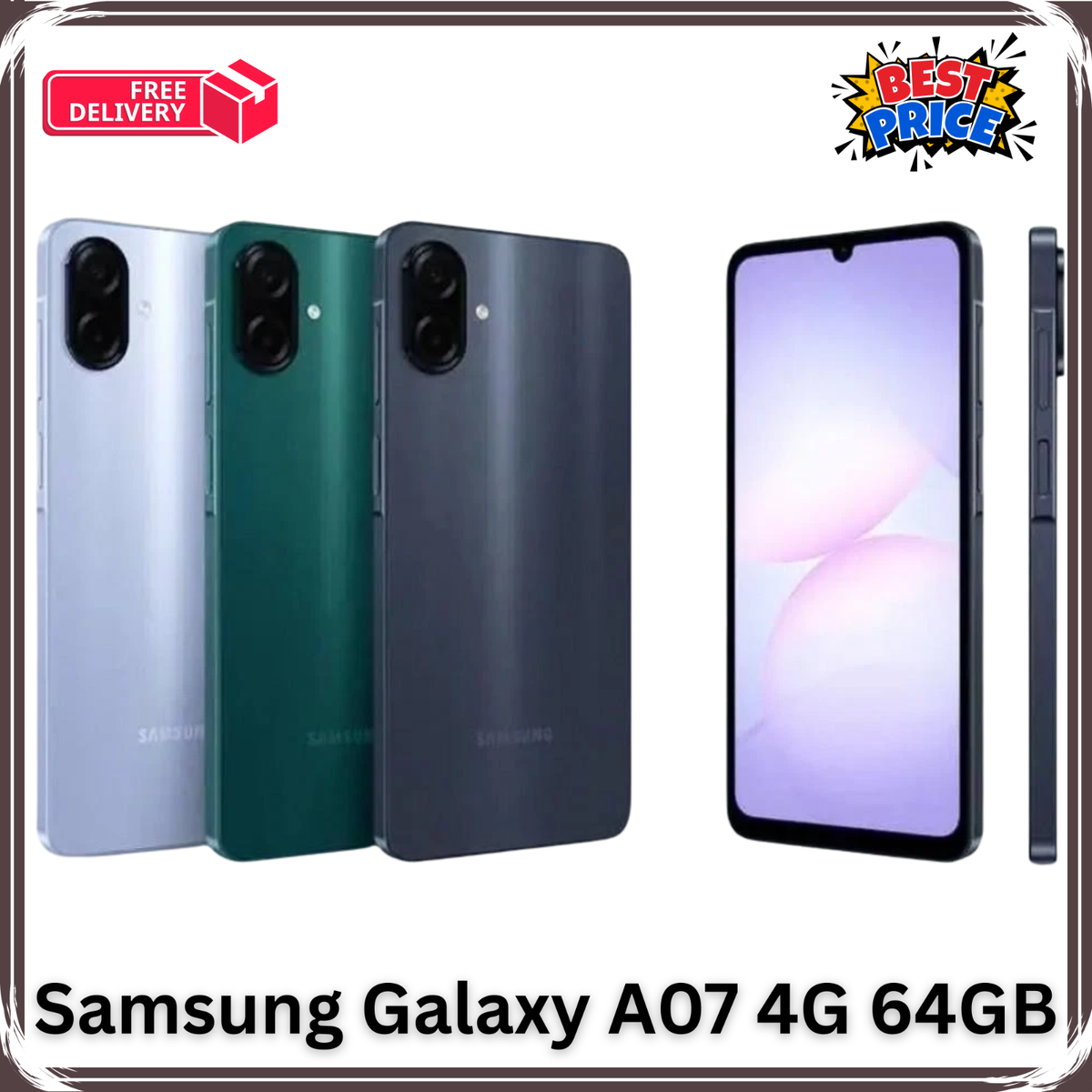 New Samsung Galaxy A07 64GB /128 GB 4GB RAM Dual SIM Unlocked 2025